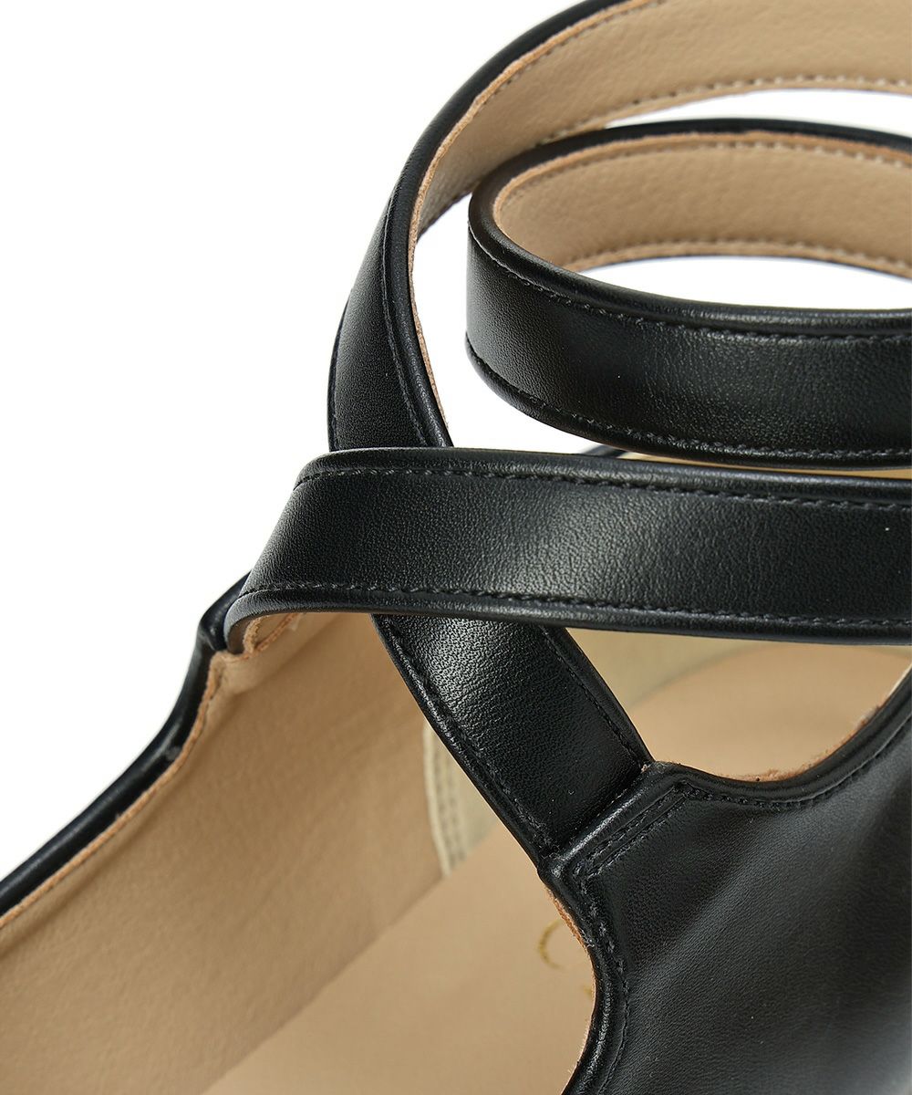 クロスストラップ厚底パンプス/an another angelus [00BA01d001] | F