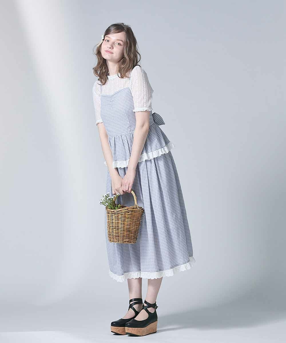 □ギンガムチェックティアードキャミワンピース/F i.n.t [54AE02f012