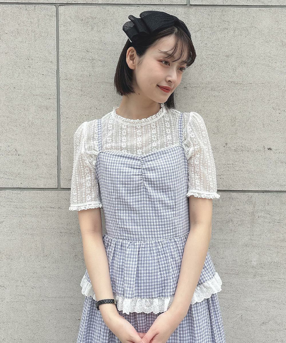 □ギンガムチェックティアードキャミワンピース/F i.n.t [54AE02f012