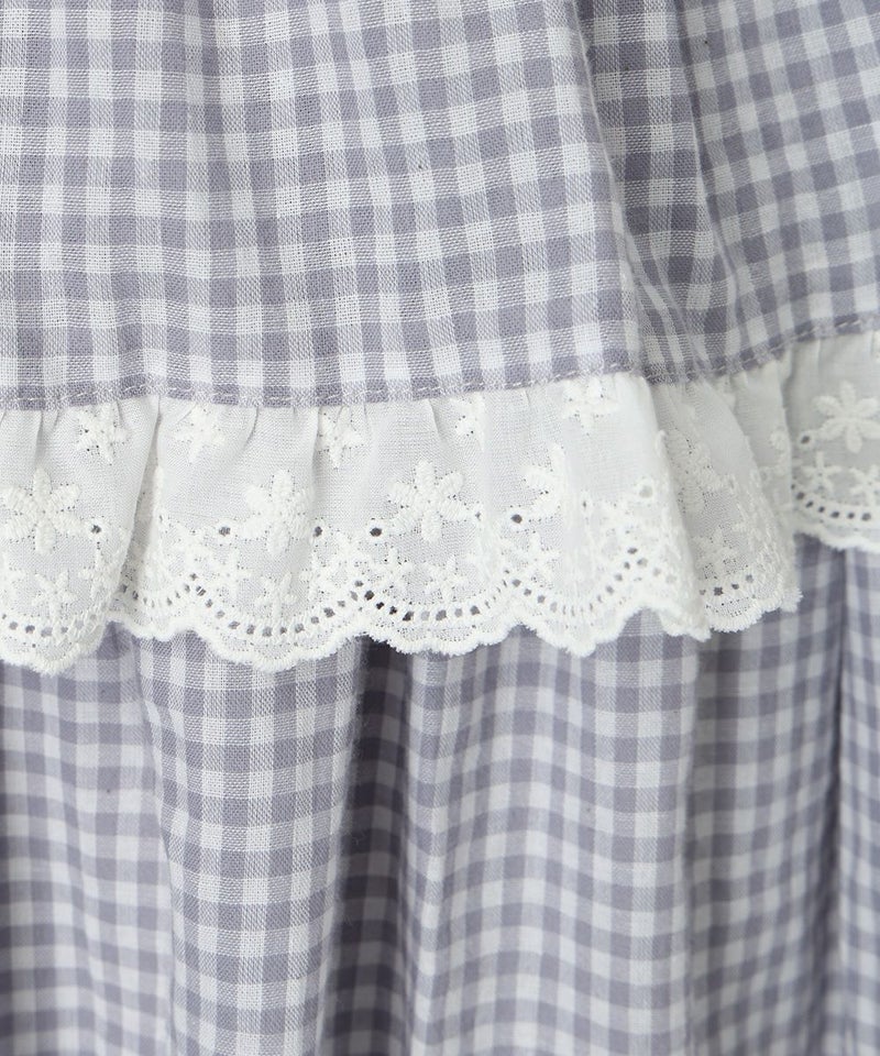 レース (light gray×white)