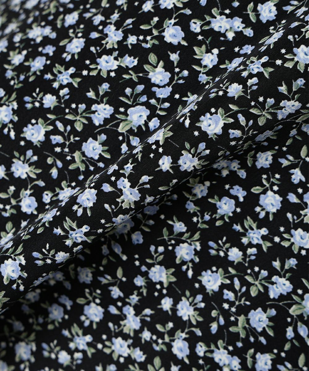 Bibiy. 襟付き ジャケット 花柄刺繍ワンピース ブラック フリーサイズ BLUEEAST（ブルーイースト） ワンピース フラワー刺繍ワンピース
