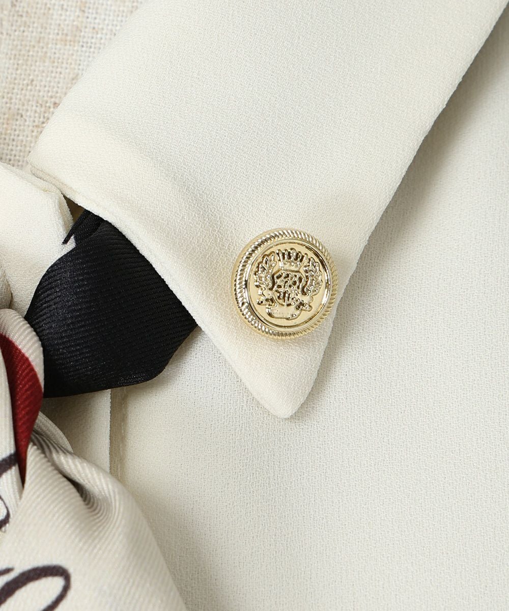 □ロゴラインスカーフ付き5分袖シャツ/an another angelus [54BF01h010