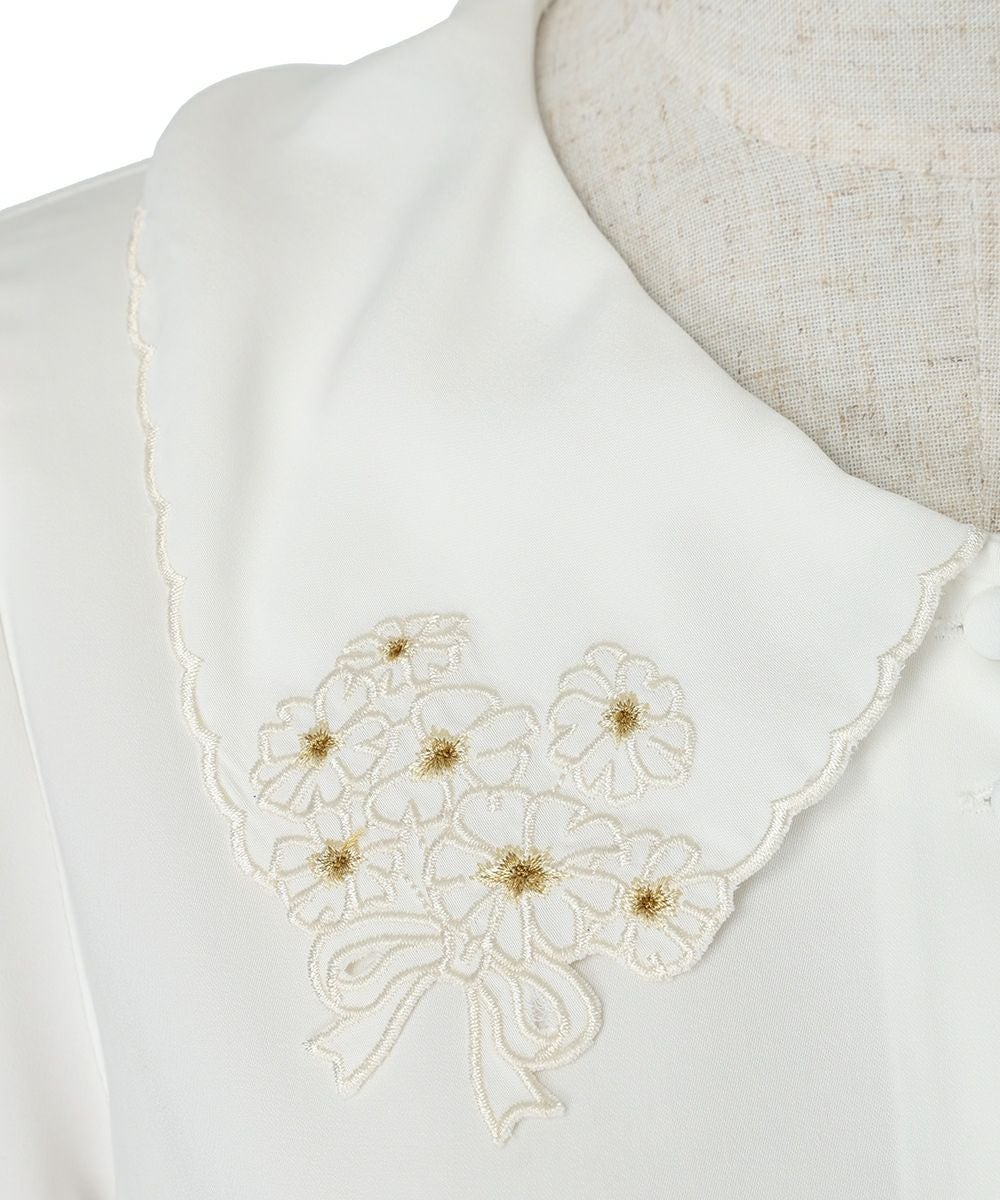刺繍アップ (off white)