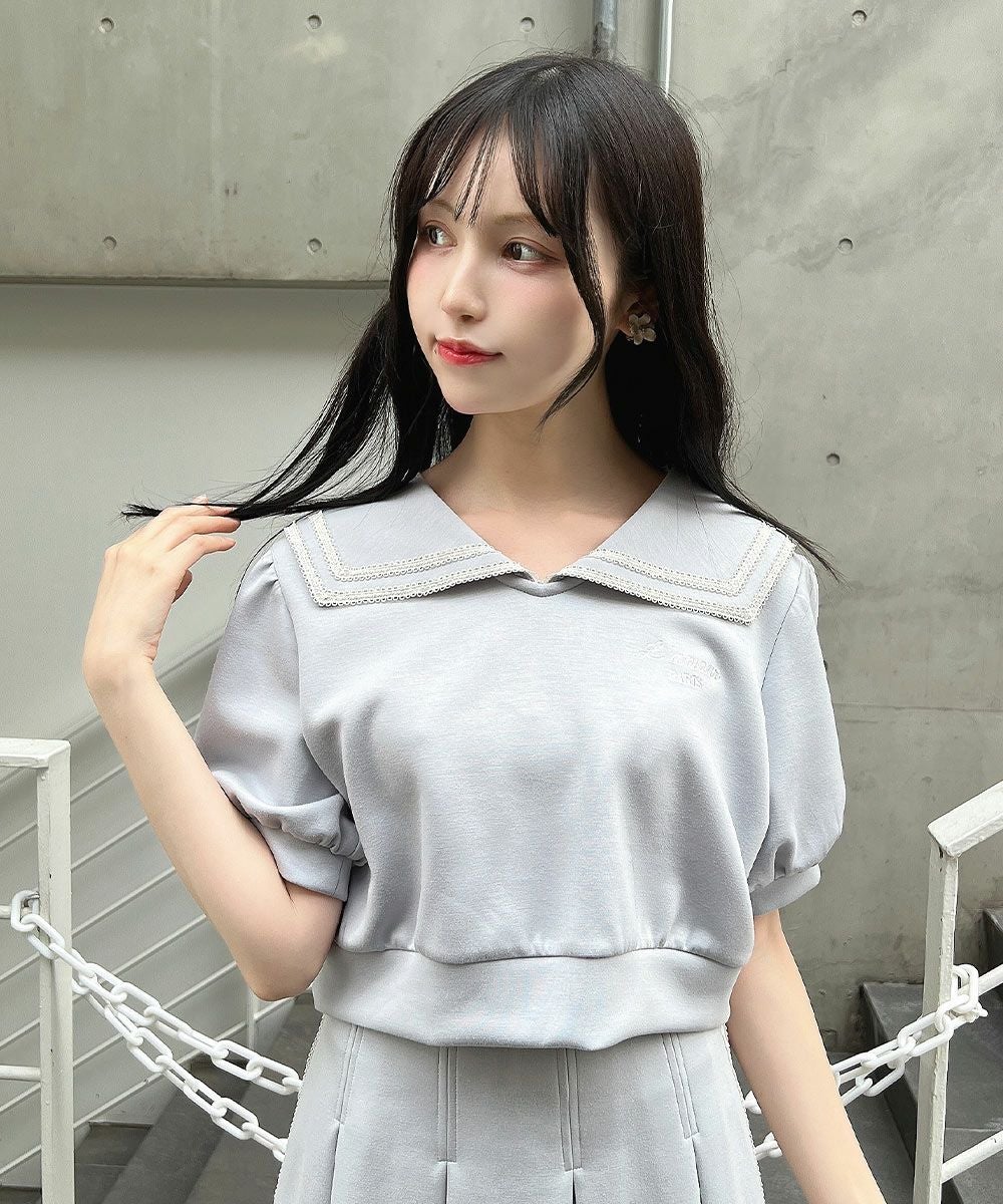 ♡セーラートップス♡ □レースラインセーラーカットトップス/F i.n.t [54AI02h014] | F