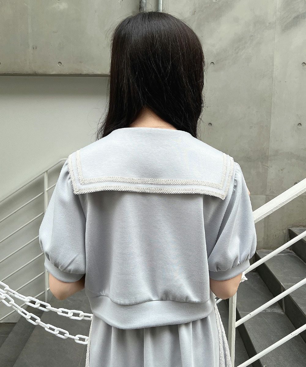 □レースラインセーラーカットトップス/F i.n.t [54AI02h014] | F