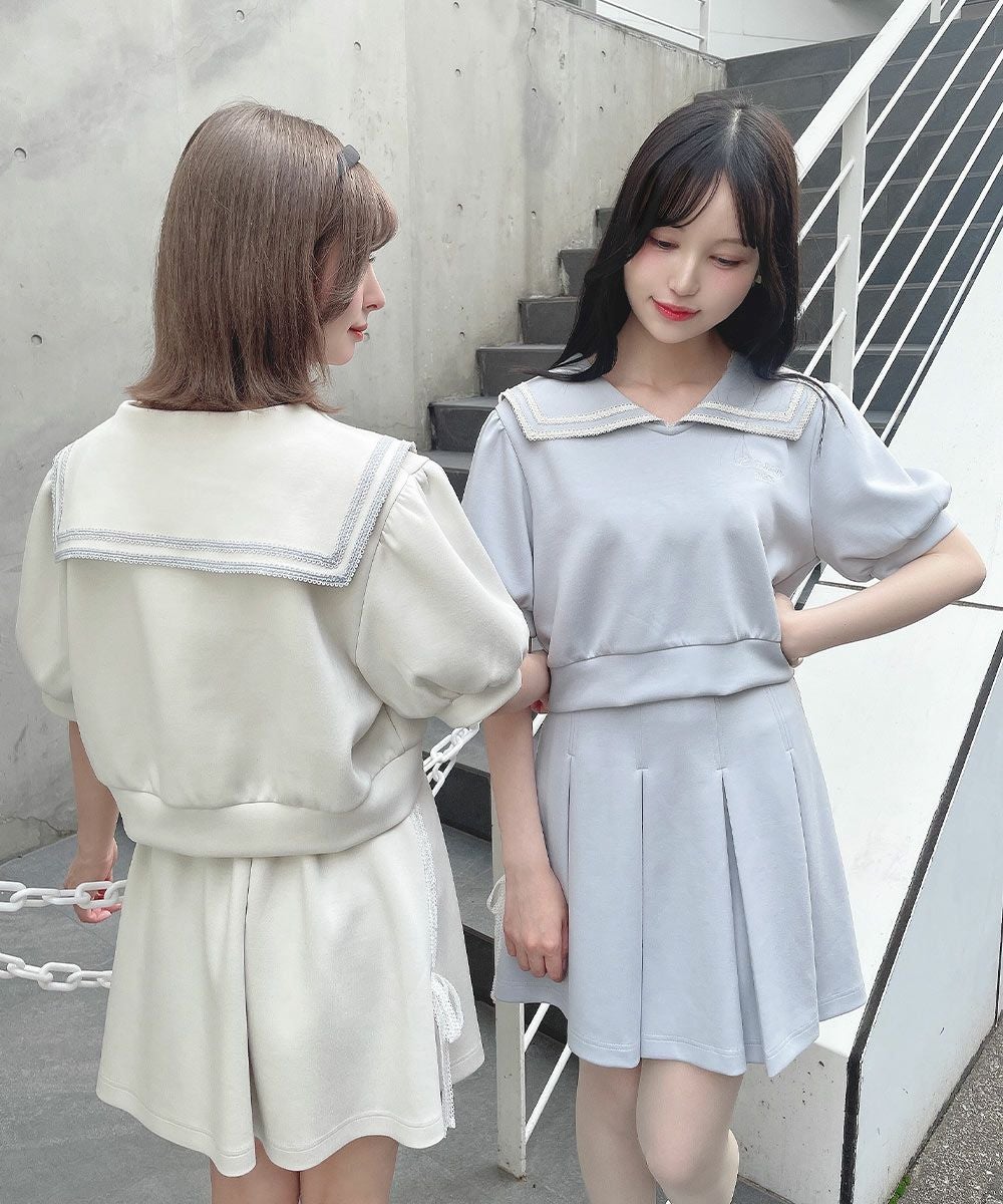 □レースラインセーラーカットトップス/F i.n.t [54AI02h014] | F