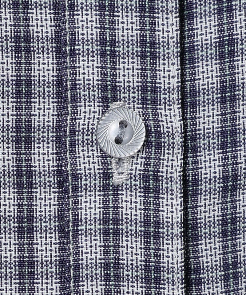 釦アップ (navy×whirte)