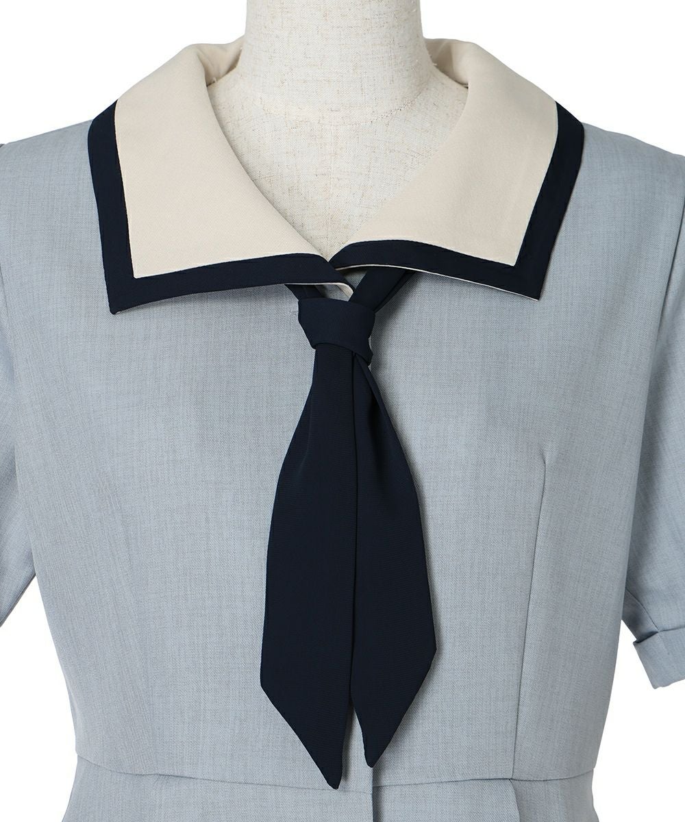 スカーフタイアップ (blue gray)