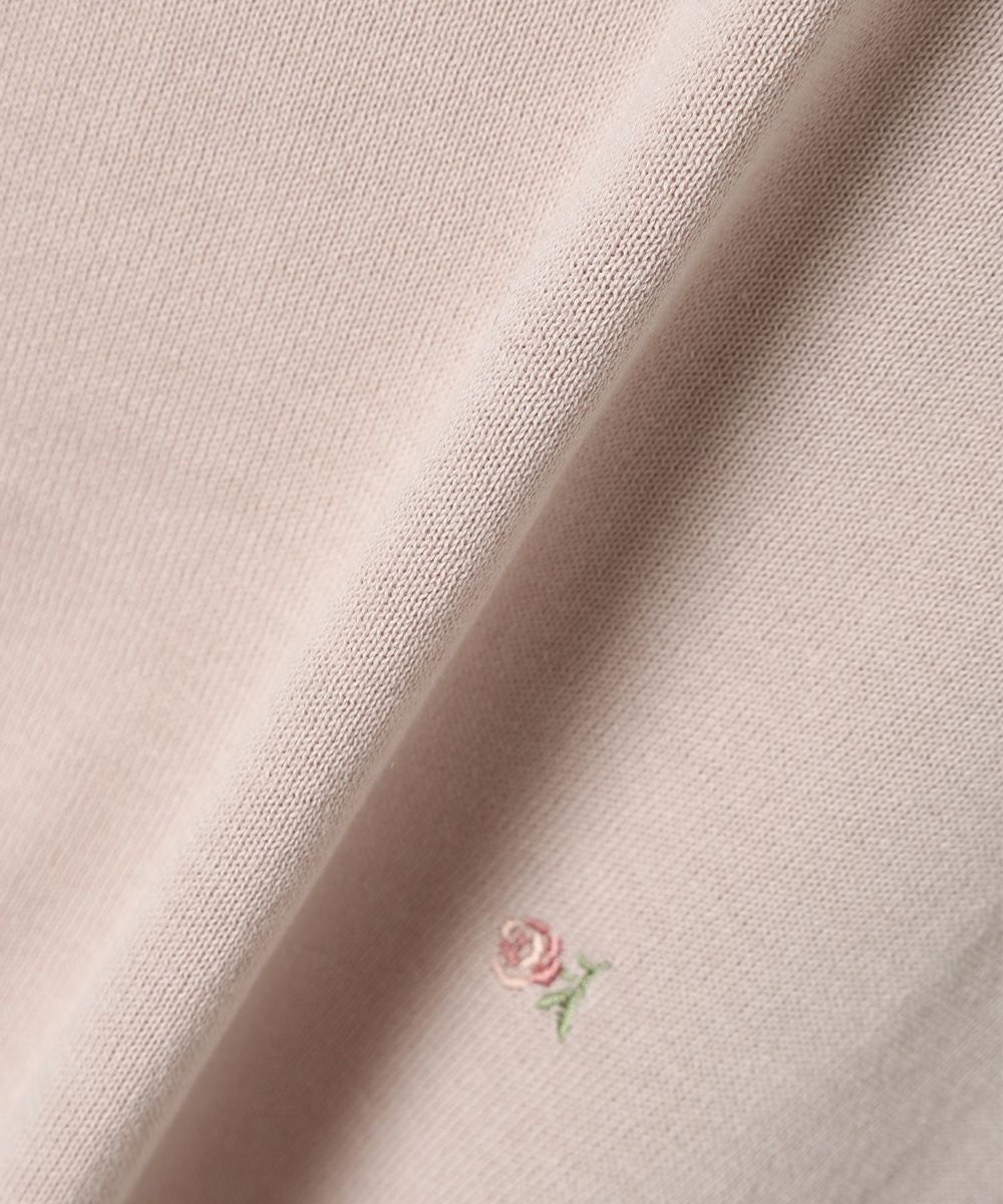 完全新品未使用Rene ♡フラワービジュウ　ジップアップカーディガン　ピンク □【UVカット】小花総刺繍UVニットカーディガン/F i.n.t [54AJ04j004