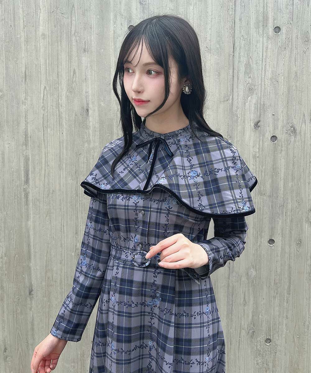 gray×navy / 157cm