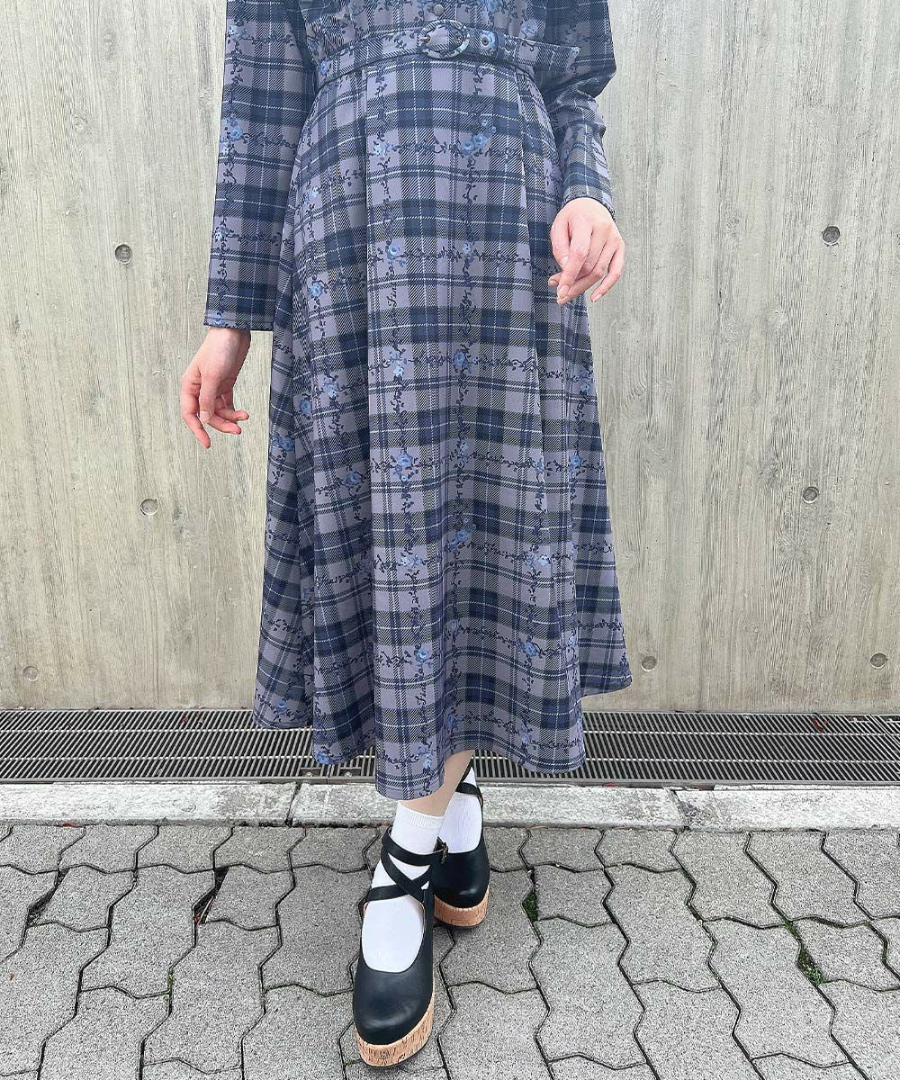 gray×navy / 157cm