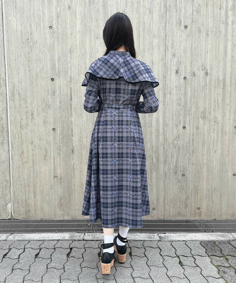 gray×navy / 157cm