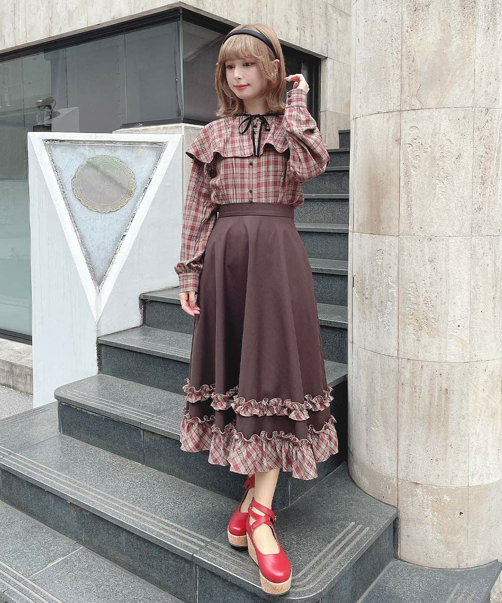 brown×red / 152cm
