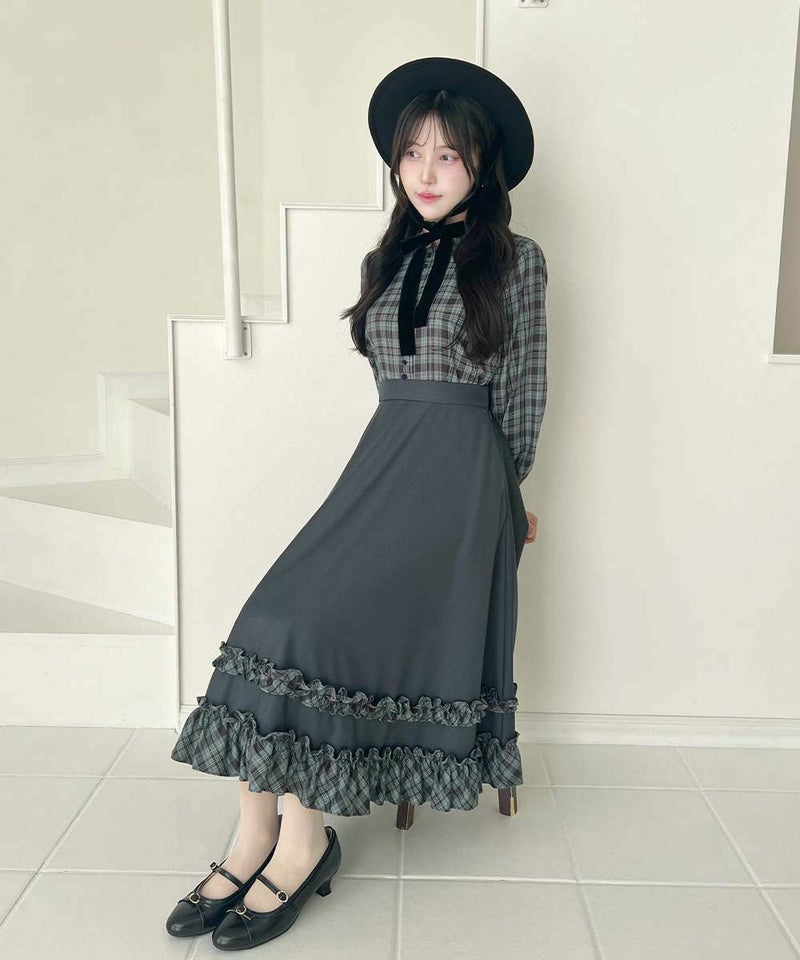 navy×blue / 157cm / ケープを外した状態