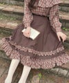 brown×red / 163cm