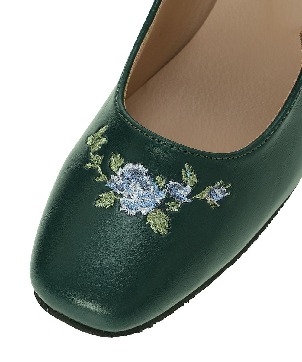 刺繍 (blue green)
