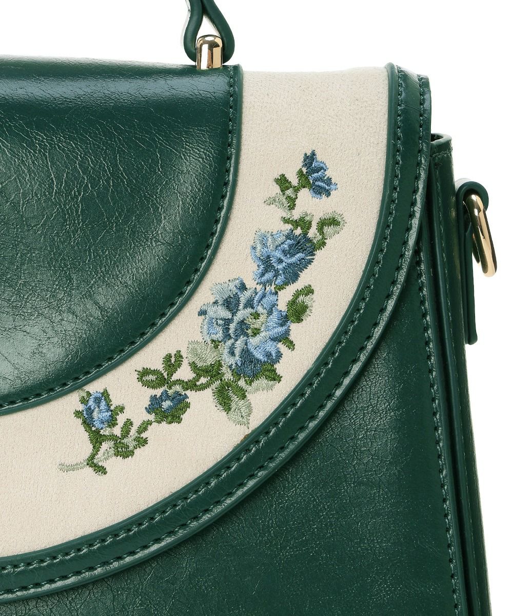 サークルフラップ刺繍台形バッグ/an another angelus [55BC05a003] | F