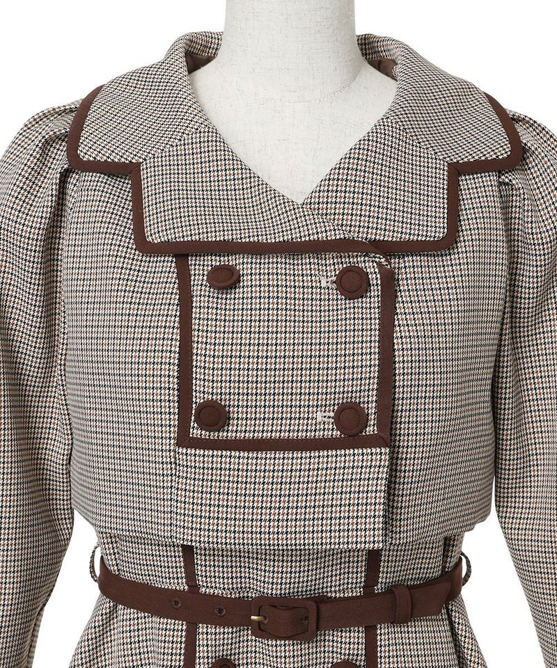 フロントアップ (beige×brown)