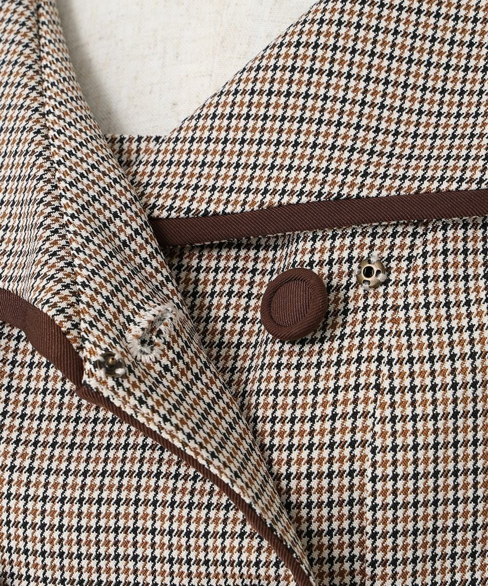スナップ釦 (beige×brown)