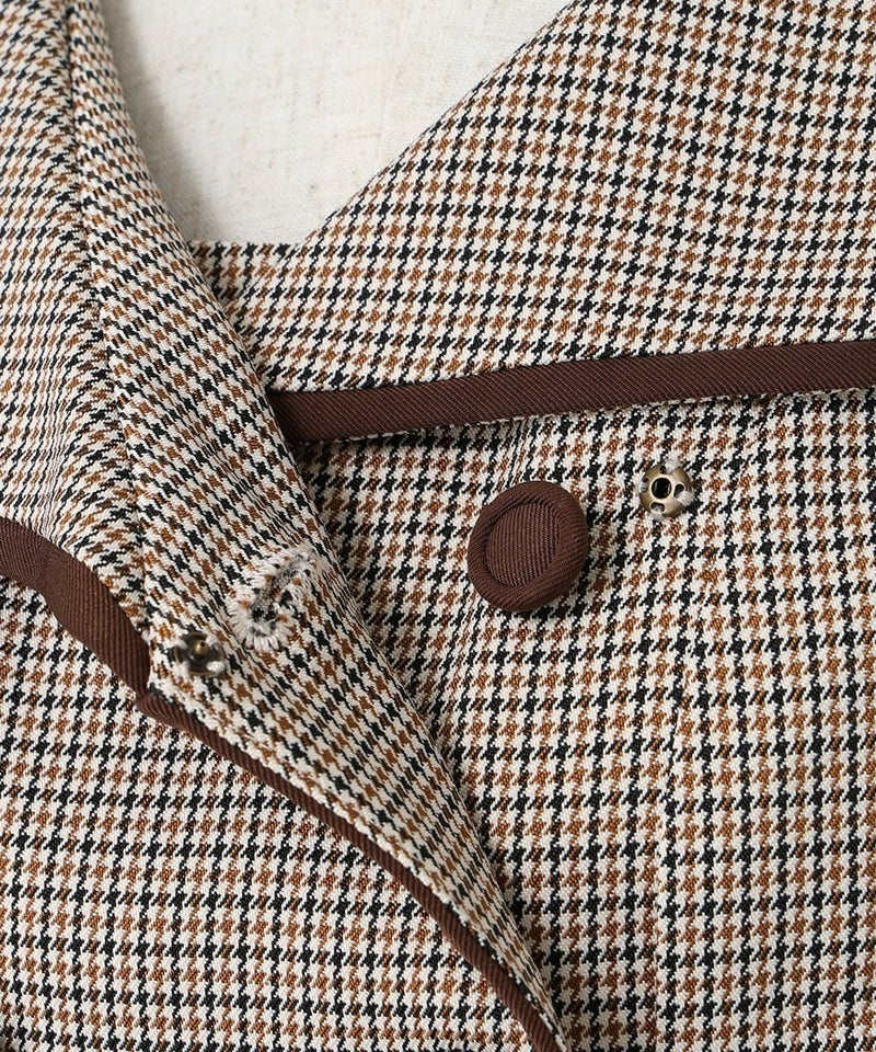 スナップ釦 (beige×brown)