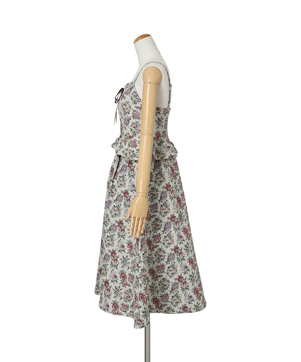 フロントレースアップゴブランキャミワンピース/an another angelus