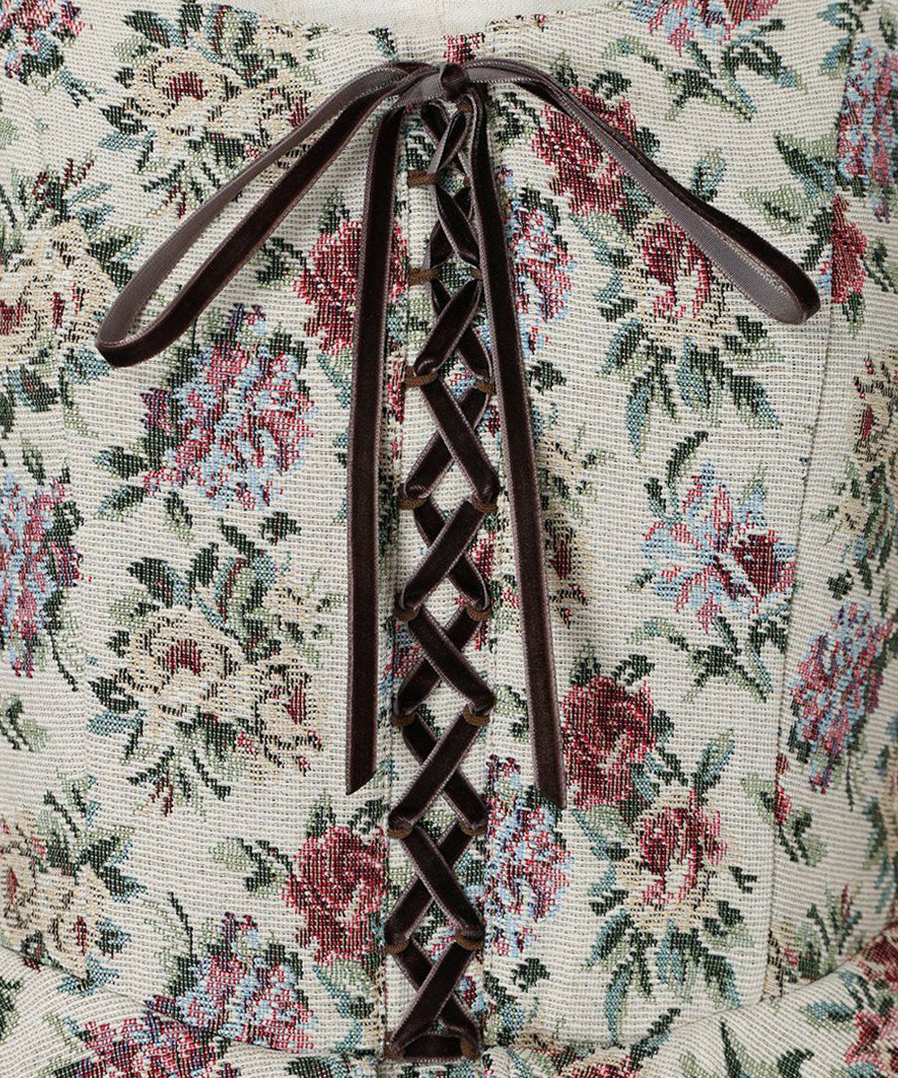 フロントレースアップゴブランキャミワンピース/an another angelus