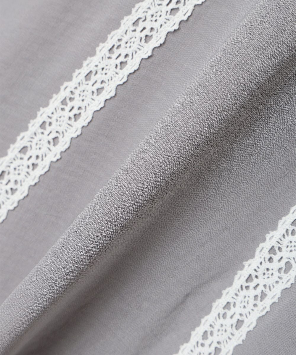 □トーションレース使い刺繍衿ワンピース/an another angelus