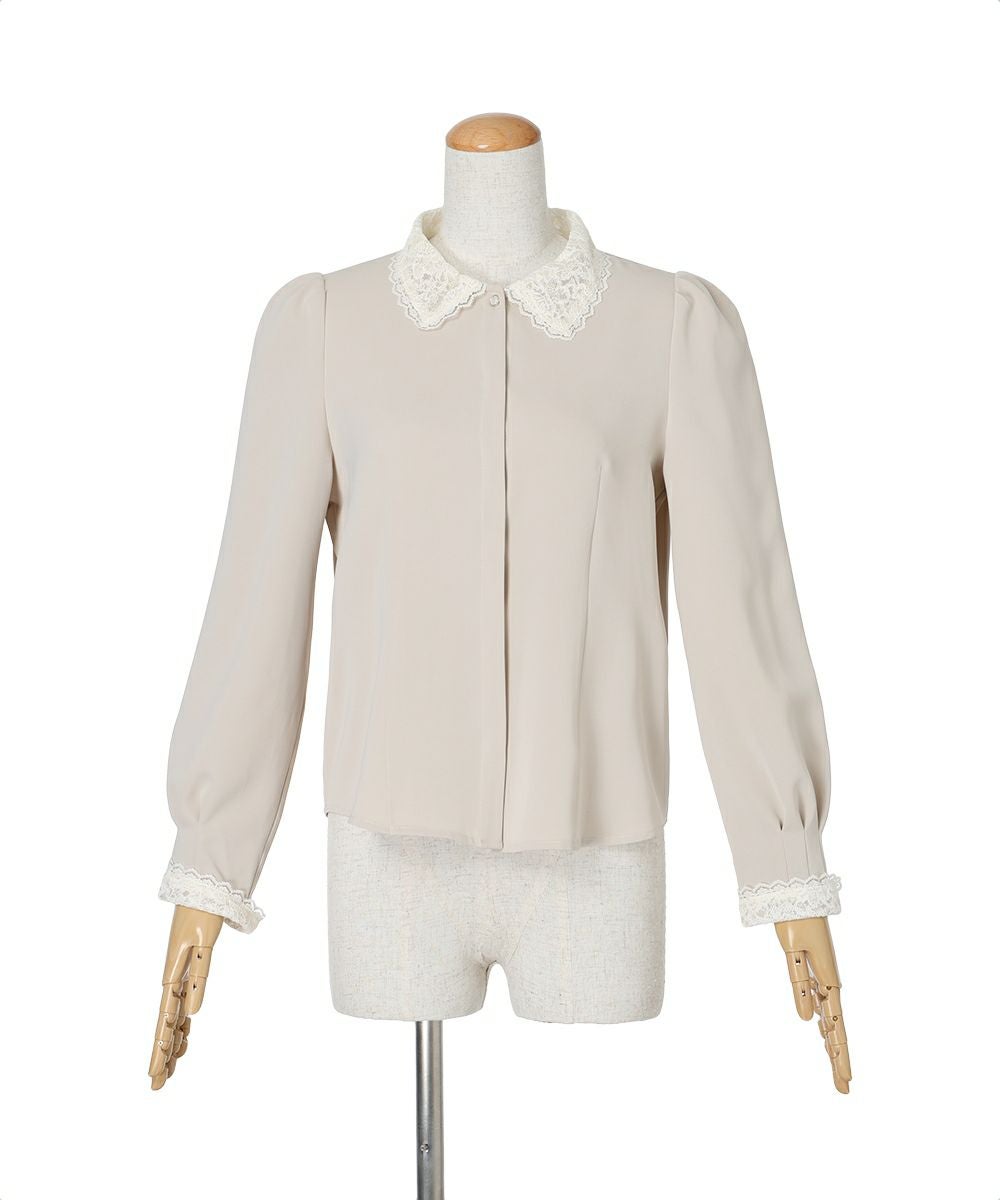 クレリックレース衿シャツ/an another angelus [55BF01j006] | F i.n.t