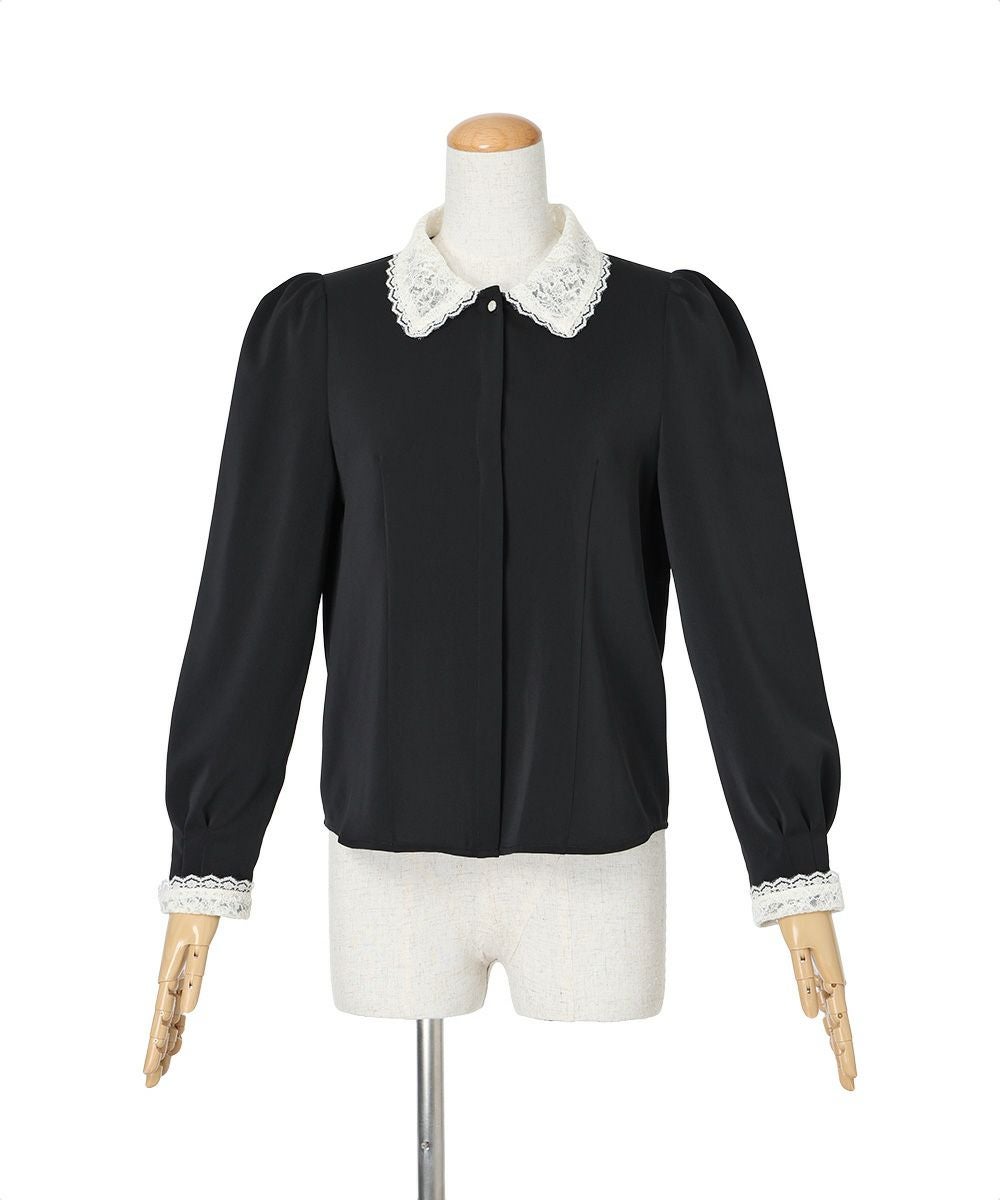 クレリックレース衿シャツ/an another angelus [55BF01j006] | F i.n.t