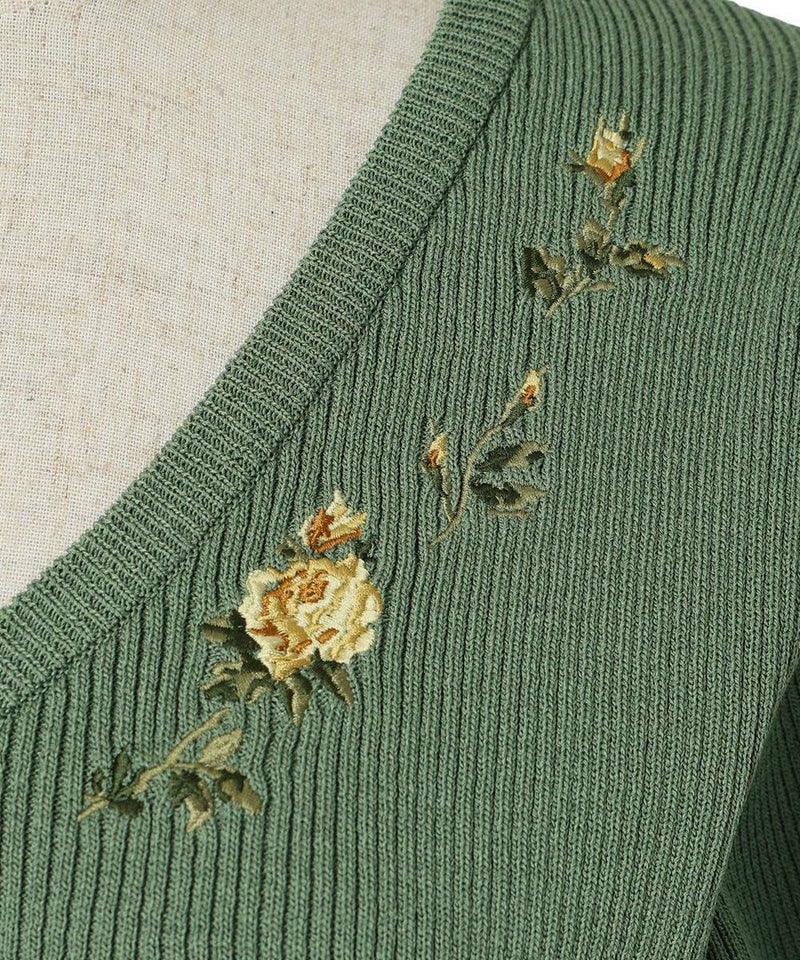 刺繍 (green)