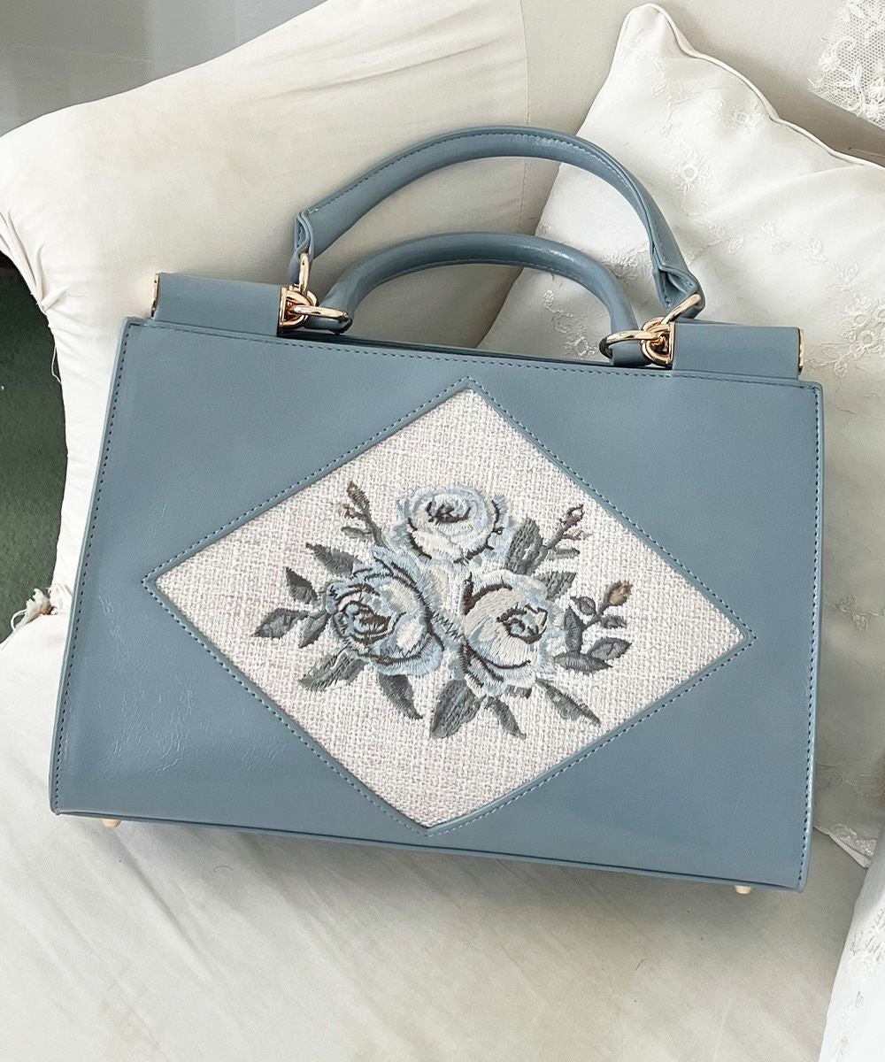 ローズ刺繍トートバッグ/an another angelus [54BC01a007] | F i.n.t