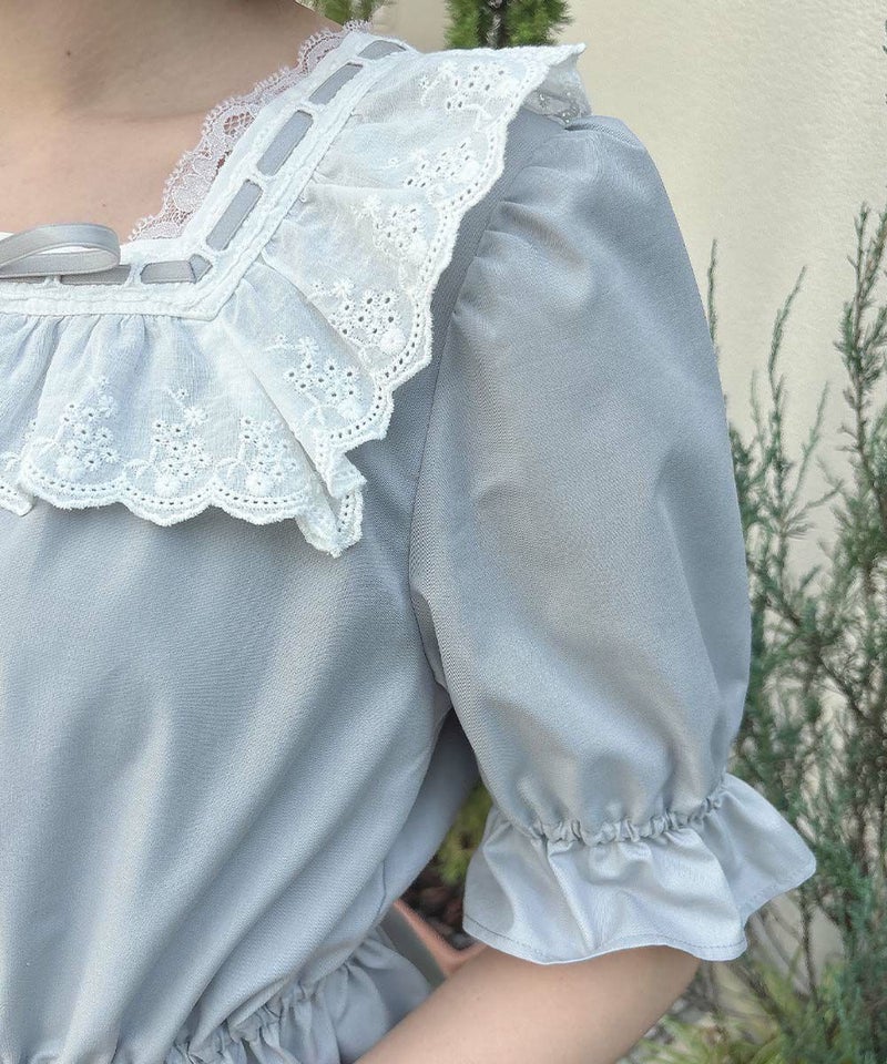 blue gray / 165cm / レースインナーとのレイヤード