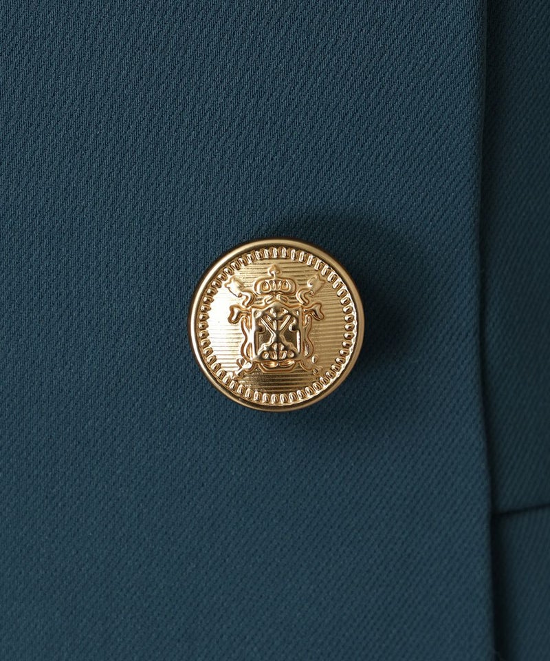 釦アップ (blue green)