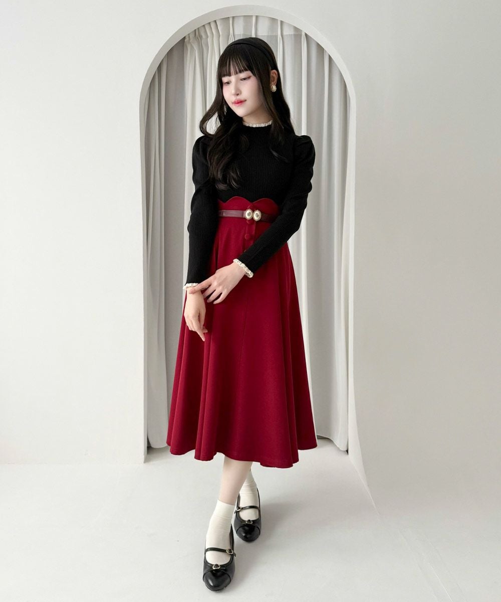 red / 157cm / 着用サイズ：1 / ベルトアレンジ