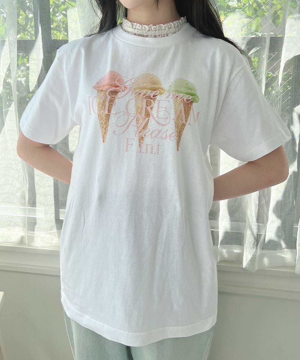 white / 157cm / レースインナーとのレイヤード