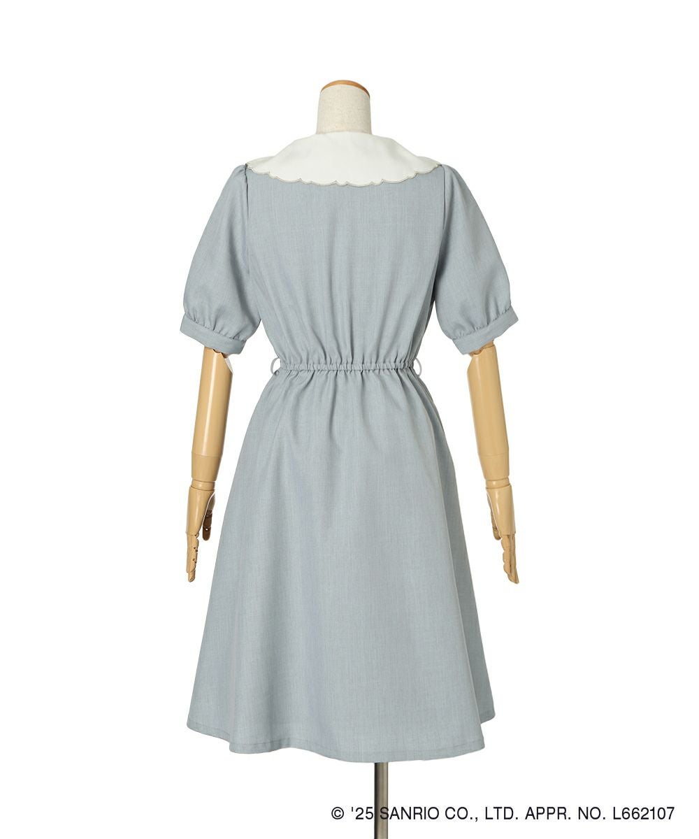 ビッグクレリックカラー5分袖ワンピース/シナモロール/F i.n.t