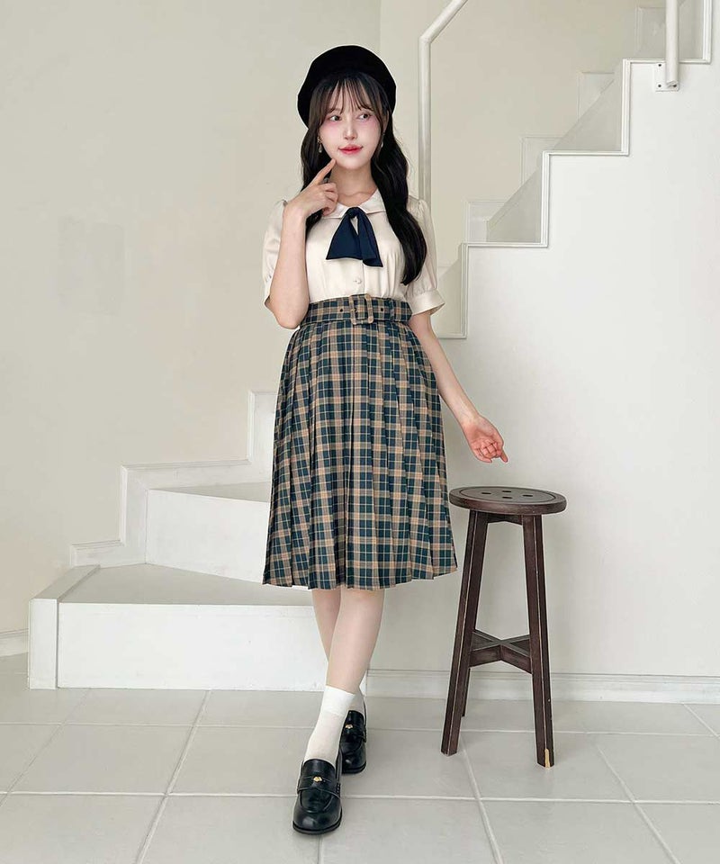 green×beige / 157cm