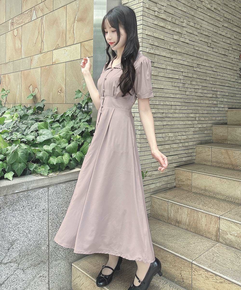 ローズ刺繍衿ワンピース/an another angelus [55BE02h005] | F i.n.t