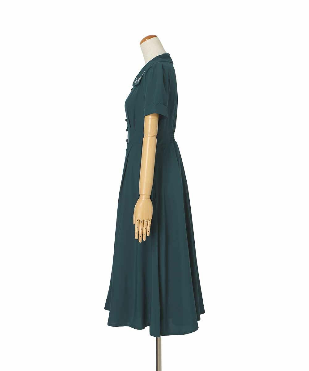 □ローズ刺繍衿ワンピース/an another angelus [55BE02h005] | F i.n.t