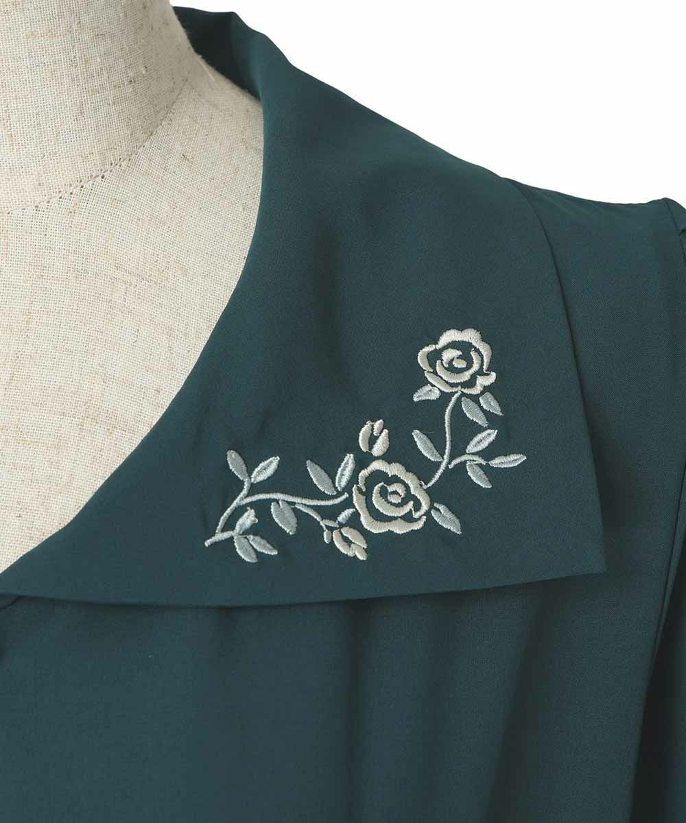 □ローズ刺繍衿ワンピース/an another angelus [55BE02h005] | F i.n.t