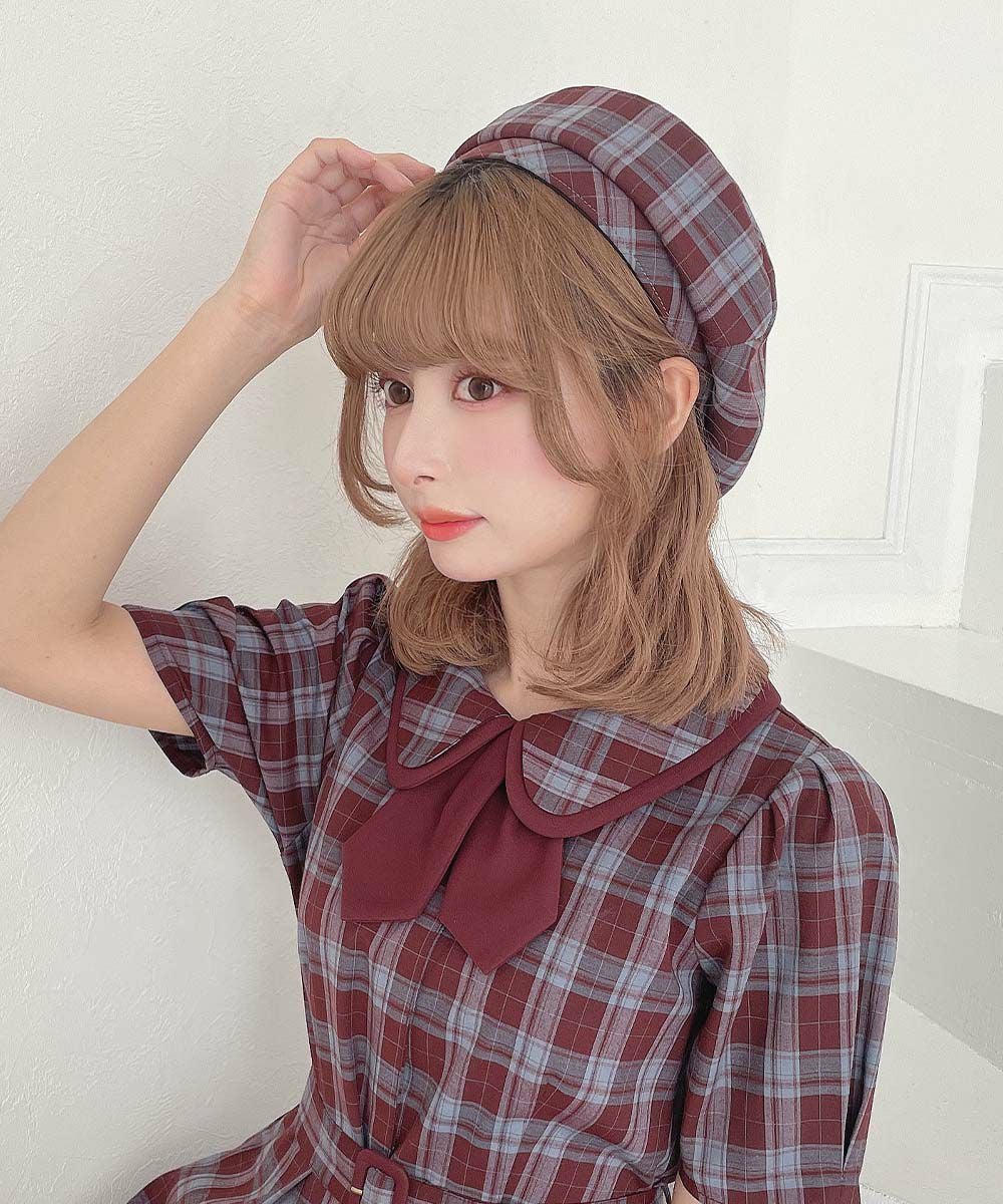 別珍リボンベレー帽/F i.n.t [55AB01a001] | F i.n.t公式通販サイト