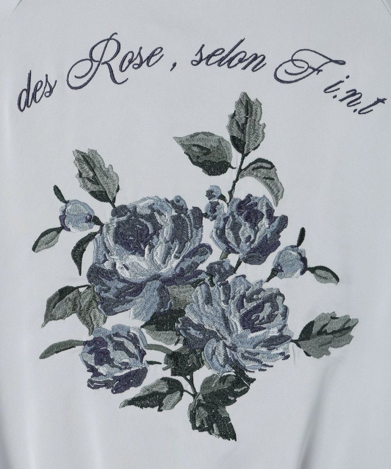 刺繍バック (blue gray)