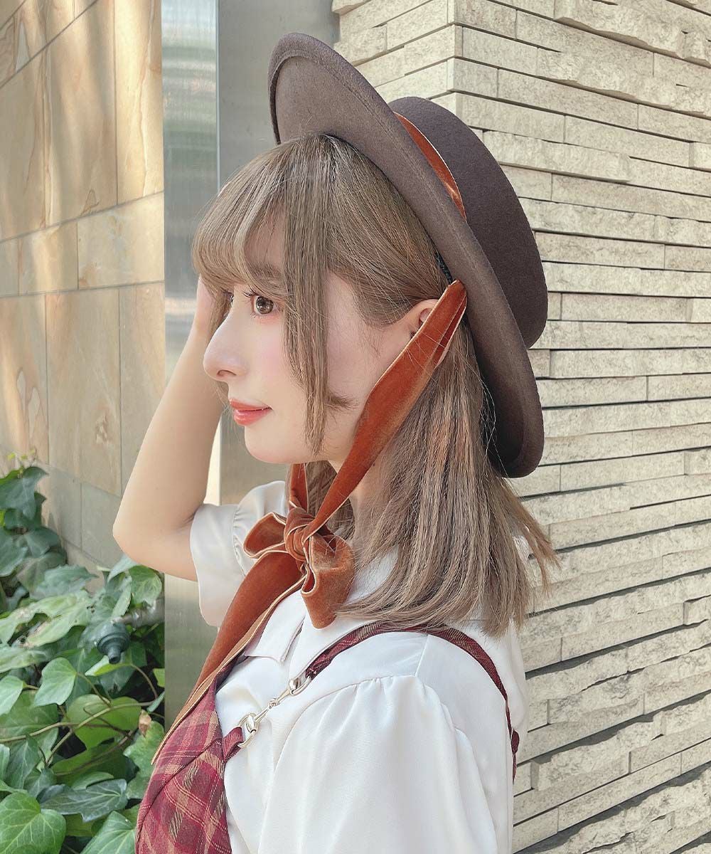 ロングベロアリボンキャノチェ/an another angelus [55BB01a001] | F