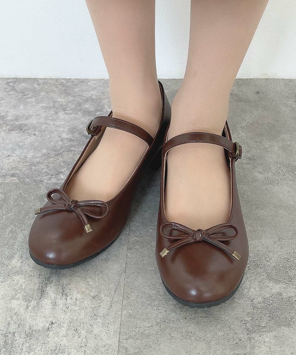 再入荷/新色登場】ストラップ付きリボンバレエシューズ/F&A