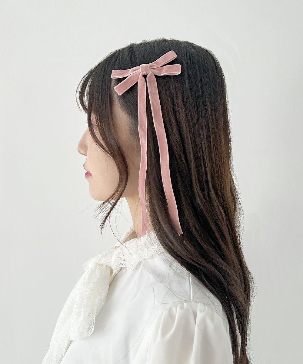 □ロングベロアリボンヘアクリップセット/F i.n.t [55AB17a002] | F