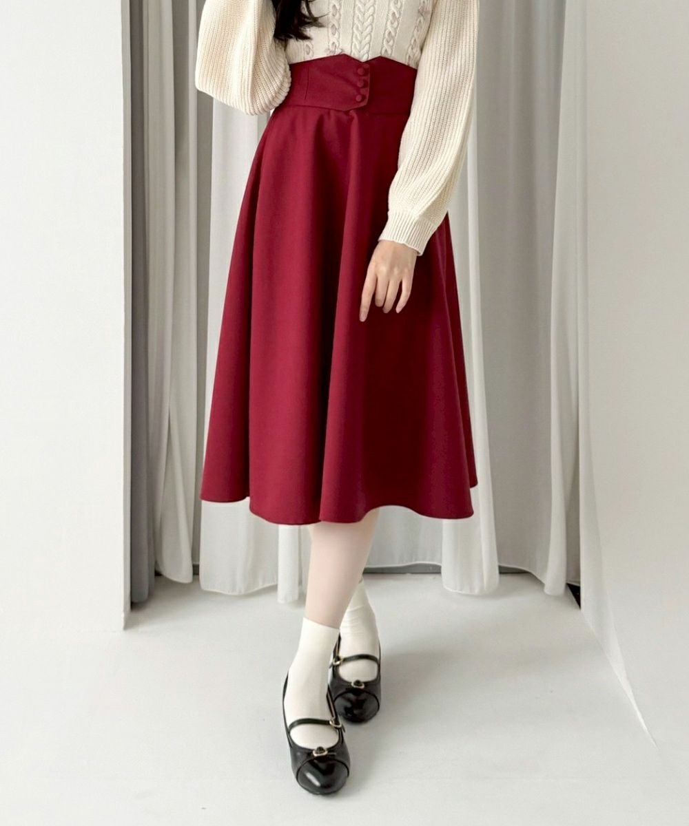 サイズ展開】コルセットベルト2wayフレアースカート/F&A [55CG03p001