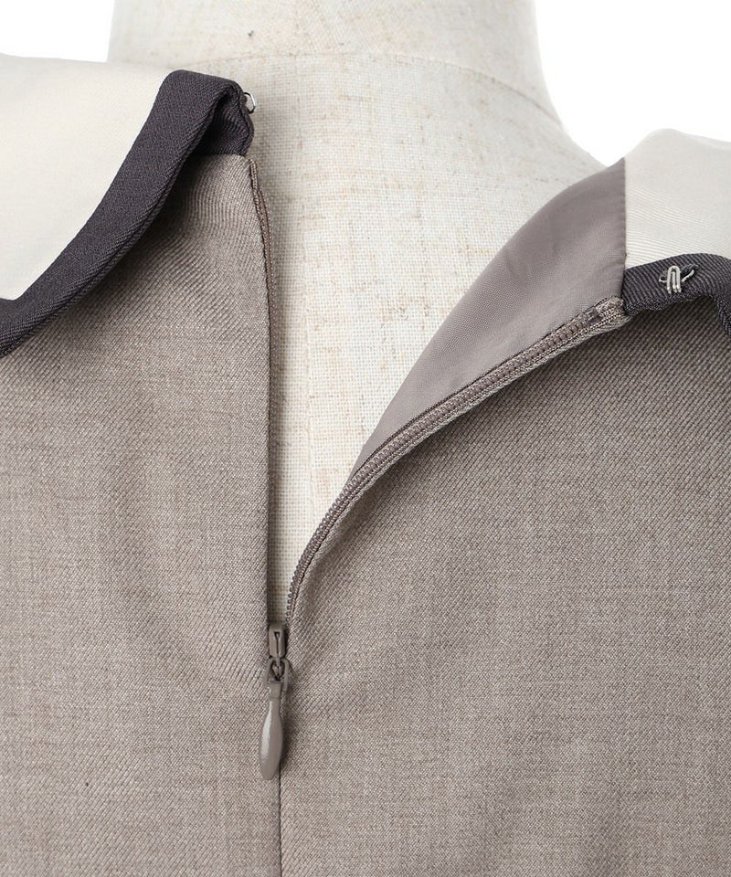 背面ファスナー (beige)