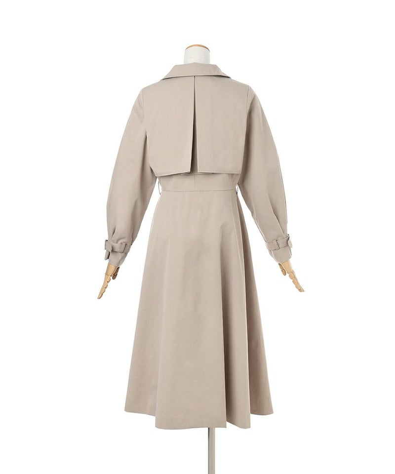 フード・ベルトを外した状態/バック (beige)