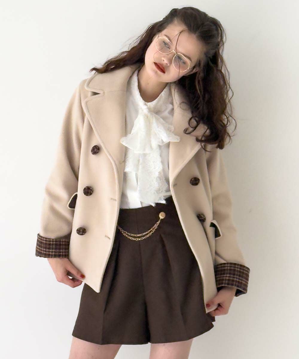 beige×brown / 170cm