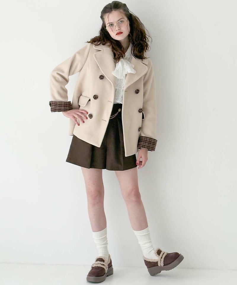 beige×brown / 170cm